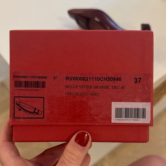 Roger Vivier Burgundy Maroon Flats with Buckle | Used Once - Picture 7 of 8